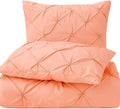 COTTON STICH Pinch Pleated Pillow Shams Pink Solid Standard 20x26 Set of 2 Pillowcase 600 Thread Count 100% Egyptian Cotton Luxurious& Decorative Pinch Pleated Pillow Shams (Pink, Standard 20X26)