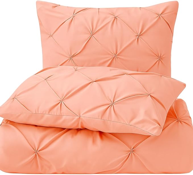 COTTON STICH Pinch Pleated Pillow Shams Pink Solid Standard 20x26 Set of 2 Pillowcase 600 Thread Count 100% Egyptian Cotton Luxurious& Decorative Pinch Pleated Pillow Shams (Pink, Standard 20X26)
