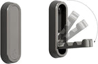 2PCS Folding Coat Hook, Heavy Duty Wall Hooks Made of Zinc Alloy, Foldable Wall Hooks for Hanging Coats, Scarves, Hats, Bathrobes, Keys, Bags(Gray)