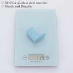 RANDOM Clear Sky Blue Towel Hooks for Bathrooms Round Shower Hooks Stainless Steel Wall Mount Coat Hook.96026-8CKB