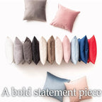 lalaLOOM Velvet Throw Pillow Covers, Set of 2, 18x18 Decorative Square Pillows Home Decor, Soft Accent Cases, Silky Machine Washable Pillowcases for Sofa, Couch, Bedroom, Living Room, Turquoise