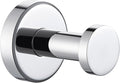 Angle Simple Single Bath Towel Hook, SUS304 Stainless Steel Round Coat Hook Wall Mounted, Robe Hanger for Kitchen Bathroom Polished Chrome