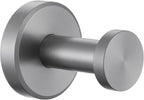 APLusee Gunmetal Gray Single Robe Hook, 304 Stainless Steel Heavy Duty Towel Hook (11LBS Capacity), Wall Mounted Towel Hanger for Bathroom Kitchen Garage