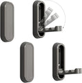 4PCS Folding Coat Hook, Heavy Duty Wall Hooks Made of Zinc Alloy, Foldable Wall Hooks for Hanging Coats, Scarves, Hats, Bathrobes, Keys, Bags (Gray)