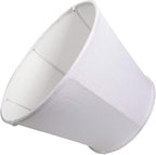Double Tootoo Star White Lamp Shade Set of 2, Large Drum Lampshade for Floor Light and Table Lamp 10x14x10 inch, DIY Fabric Natural Linen Hand Crafted, Spider (White, 10x14x10 inch)
