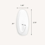 FrogTape reMOVEables Heavy Duty Wall Hooks - No Damage - Easy to Remove & Reuse - Medium Wall Hook with Adhesive Strips - Holds up to 3 lbs - Includes 8 Hooks and 12 Strips - White (Pack of 8)