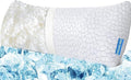 QUTOOL Luxury Cooling Body Pillows for Adults, Adjustable Loft Shredded Memory Foam Full Body Pillow, Long Pillow for Bed with Removable Double-Sided Soft & Cool Cover, White (18"x51")