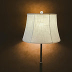Tootoo Star Brown Large Drum Lamp Shade for Chandeliers Floor Light and Table Lamp,12x16x11" Spider,Fabric Natural Linen Hand Crafted (White)