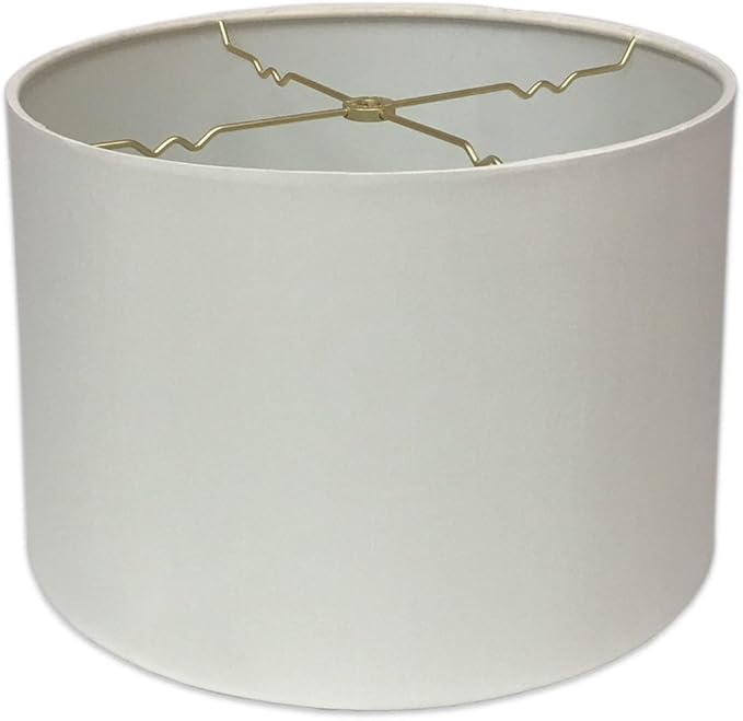 Royal Designs, Inc. HB-610-18WH Shallow Drum Hardback Lamp Shade, 17 x 18 x 11.5, White