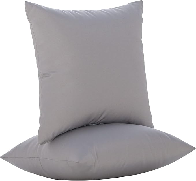 JMGBird Outdoor Pillows Set of 2 Outdoor Throw Pillows Waterproof with Insert 18×18 Inch Outdoor Pillow for Patio Furniture