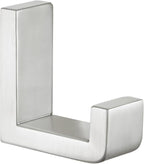 Angle Simple Towel Hook for Bathroom, SUS 304 Stainless Steel Shower Robe Coat Hook for Wall, Brushed Nickel