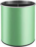 Bartnelli Extra Large Stainless Steel Kitchen Utensil Holder - 360° Rotating Utensil Caddy - Weighted Base for Stability - Countertop Organizer Crock With Removable Divider (Tea Green)