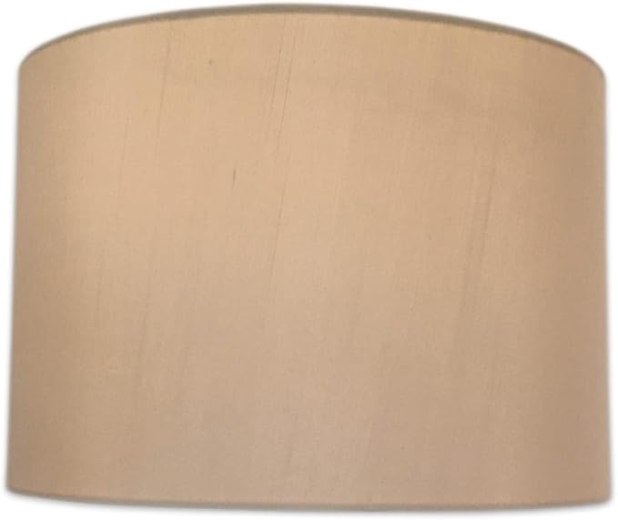 Royal Designs, Inc. HB-610-14BG Shallow Drum Hardback Lamp Shade, 13 x 14 x 9, Beige