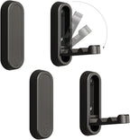 4PCS Folding Coat Hook, Heavy Duty Wall Hooks Made of Zinc Alloy, Foldable Wall Hooks for Hanging Coats, Scarves, Hats, Bathrobes, Keys, Bags (Black)