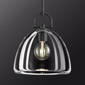 Crystal Black Pendant Lights Kitchen Island, 11" Crystal Dome Pendant Lighting, Modern Island Lights for Kitchen, Farmhouse Crystals Dome Black Pendant Light for Hallway Dining Room Bedroom