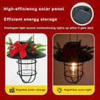 2 Pack ‌Christmas Solar Lanterns Outdoor Waterproof Ideal as Gifts for Women, Mothers and Wife. Vintage-Style Hanging Solar Lights Suitable for Outdoor Use in Yards, Patios, Backyards and Porches.