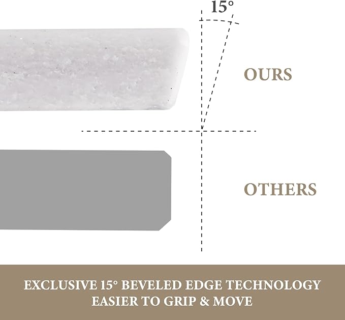 Koville Brazilian Natural Marble Cutting Board for Kitchen, 16x20inch Extra Large Hand Crafted Marble Slab for Cheese, Charcuterie, Pastry Board - Wedding Gift, House Warming Gift