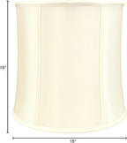 Royal Designs, Inc. Basic Drum Lamp Shade, Eggshell, 14 x 15 x 15 (BS-719-15EG)