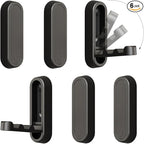 6PCS Folding Coat Hook, Heavy Duty Wall Hooks Made of Zinc Alloy, Foldable Wall Hooks for Hanging Coats, Scarves, Hats, Bathrobes, Keys, Bags (Black)