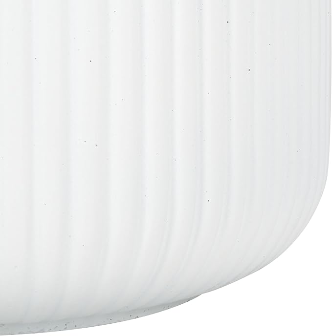 SAFAVIEH Outdoor Collection Lucca White Cement Planter Pot Set of 2