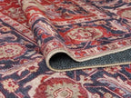 Keen Home Design 2x12 Rug - Machine Washable Runner Rug with Non-Slip Backing, Ideal for Hallway, Entryway, Kitchen, Laundry Room - Vintage, Easy Clean, Durable, Low Pile - (2'6" x 12')