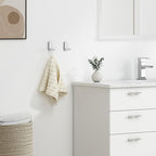 Angle Simple Towel Hooks, SUS 304 Stainless Steel Robe Coat Hooks for Bathroom Wall, Polished Chrome, 2 Pack
