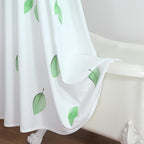 Extra Long Fabric Shower Curtain, Green Watercolor Eucalyptus Leaves Shower Curtain for Bathroom, 72" W x 84" H