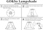 GO&SO Set of 1 Burgundy Bell Lamp Shades Fabric Lampshade, 6.5"Top x 13"Bottom x 10.5''Vertical Height,(Spider) Modern Lamp Shade For Table & Floor Lamp Shade Replacement,Easy Assembly