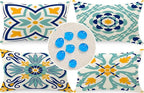 Cirzone Outdoor Pillow Covers Set of 4 Geometric Patterns Waterproof Throw Pillow Covers 12x20 inch Boho Decorations for Funiture Patio Garden Home