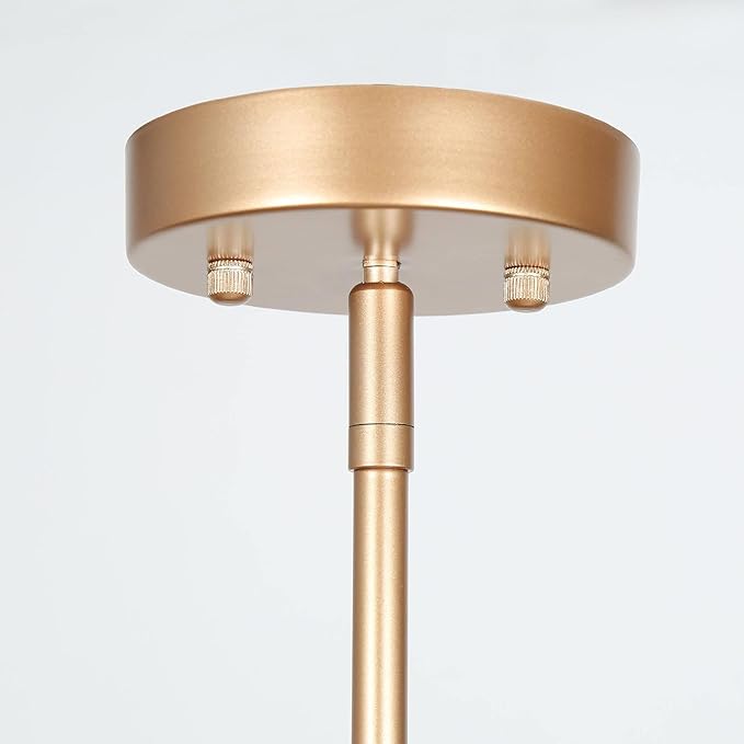 KSANA Gold Pendant Light, Modern Pendant Lights Kitchen Island with Frosted Glass Pendant Hanging Lights for Dining Room, Kitchen, Bedroom