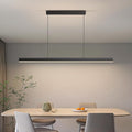 Modern Island Lights, 57in LED Pendant Light Dimmable with Remote Control 3000k-6000K Adjustable Color Temperature, Aluminum Chandelier Lamp Fixture for Kitchen, Dining Room, Billiard Room
