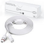 Lumary Extension Cords for Permanent Outdoor Lights Gen 2 Only, Not Work with Pro and Max Version, White, 12Ft