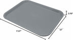 Carlisle FoodService Products Cafe Fast Food Cafeteria Tray with Patterned Surface for Cafeterias, Fast Food, And Dining Room, Plastic, 17.87 X 14 X 0.98 Inches, Orange