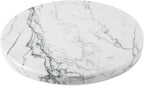 Koville Brazilian Natural Marble Cutting Board for Kitchen, 11inch Round Hand Crafted Marble Slab for Cheese, Charcuterie, Pastry Board - Wedding Gift, House Warming Gift(Maldivi)