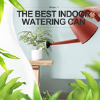 WhaleLife Indoor Watering Can for House Bonsai Plants (2.0L, Terra-Cotta Red)