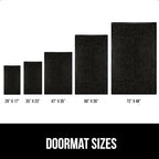 GORILLA GRIP Traffic Guard Door Mat, 2 Pack, Heavy Duty Waterproof Doormat, Commercial Office Space Welcome Mats, Stain and Fade Resistant, Low Profile, Strong Rubber Backing, 35x23, Jet Black