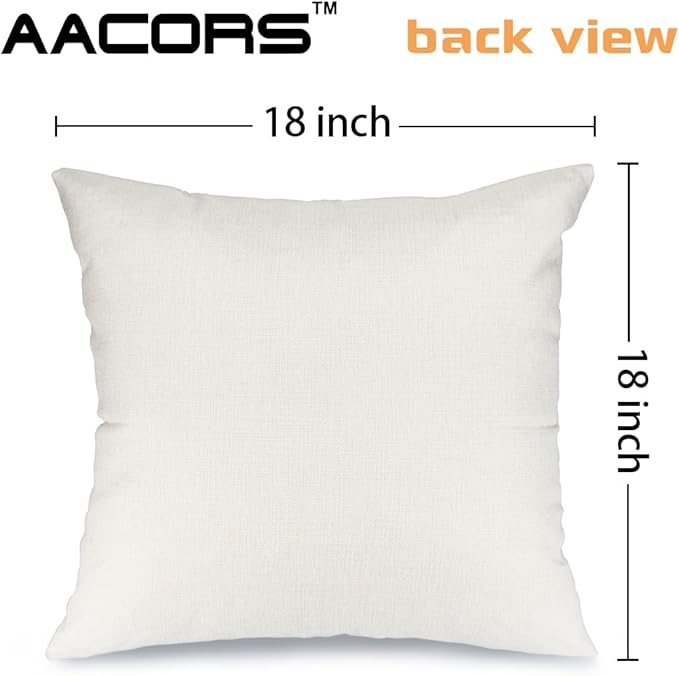 AACORS Christmas Pillow Covers 18X18 Set of 2,Watercolor Christmas Tree Stars Decoration Holiday Farmhouse Winter Pillow Case for Sofa Couch Decor（Red） AA231-18-2