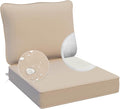 AAAAAcessories Outdoor Deep Seat Cushions, Waterproof, Fade-Resistant Patio Furniture Replacement Cushions, 24" x 24" x 5", Khaki Beige