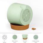12 inch Large Self Watering Pots for Indoor Outdoor Plants, Flower Plant Pots with Drainage Holes for Garden House Plants, Plastic Planters with Reservoir for Home, Green with Brown