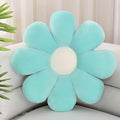 Sioloc Flower Shaped Throw Pillow - Butt Cushion & Floor Pillow, Seating Cushion, Cute Room Decor & Plush Pillow for Bedroom Sofa Chair (Turquoise, 23.6'') - 1 Count