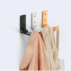 ZEYU Folding Coat Hooks, 10Pcs Wall Hooks for Hanging Coat Towel Hooks Hardware Heavy Duty Aluminum Alloy Headphone Holder No Rust Wall Mounted with Screws for Bags Fitness Equipment (10Pcs-Golden)