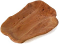 Root Wood Dish, Party Platter and Tray for Sandwich Bread Serving, Appetizer Display, Vintage Ring Dish, Hand Carved Artworks (12-13 inch)