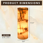 UMAID Handcrafted Onyx Marble Table Lamp, Each Lamp One-of-a-Kind with Natural Patterns, Warm Amber Glow, Dimmable Cord & Bulb, Modern Home Decor for Bedroom, Desk, Office, Living Room, or Bedside