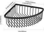 Corner Shower Caddy Organizer, SUS304 Stainless Steel Heavy Duty Rust-Proof Shelf Organizer, Wall Mounted Storage Rack for Bathroom Kitchen, Matte Black