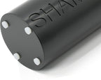 Matte Black Shampoo Dispenser Modern Refillable Pump Bottle with Embossed Text, Durable Resin Construction for Bathroom and Kitchen