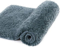 Walensee Slate Bath Mat (24 x 40), High Pile, Microfiber, Rubber Back - Extra Soft, Absorbent, Non-Slip, Machine Washable Bathroom Rug