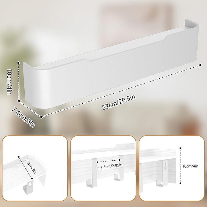 Coat Rack Wall Mount Entryway Organizer Modern Key Holder Wall Mount with Wooden Shelf Entryway Hooks for Bedroom Kitchen Hallway Bathroom for Hanging Coats Hats Bags Towels
