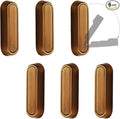 6PCS Folding Coat Hook, Heavy Duty Wall Hooks Made of Zinc Alloy, Foldable Wall Hooks for Hanging Coats, Scarves, Hats, Bathrobes, Keys, Bags (Bronze)