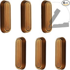 6PCS Folding Coat Hook, Heavy Duty Wall Hooks Made of Zinc Alloy, Foldable Wall Hooks for Hanging Coats, Scarves, Hats, Bathrobes, Keys, Bags (Bronze)