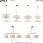 Livex 2605-01 Transitional Three Light Outdoor Wall Lantern from Exeter Collection Finish, Antique Brass